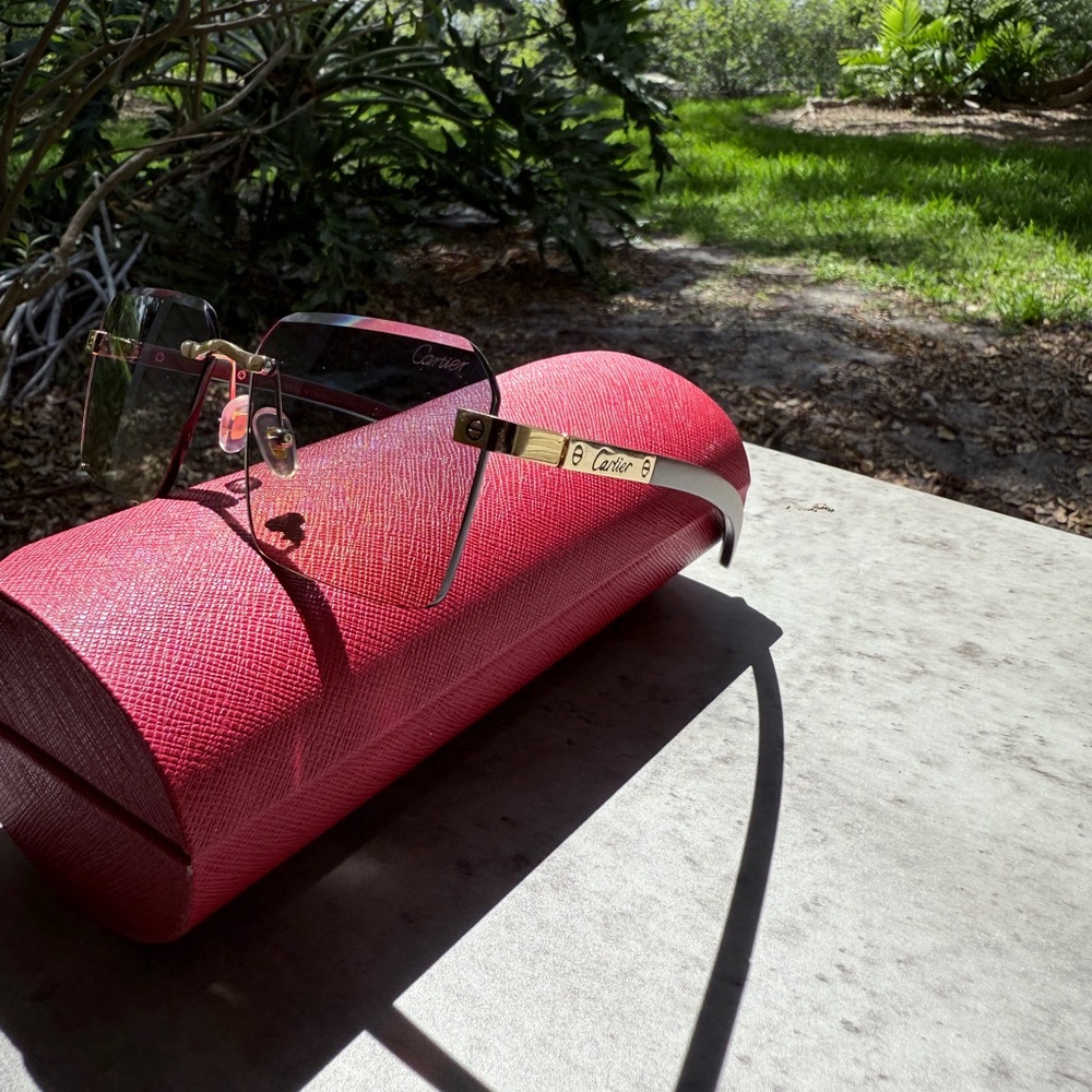 Cartier Sunglasses with Red Case